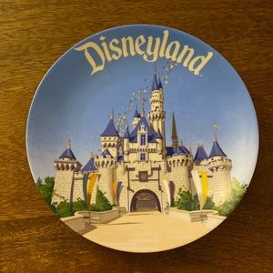 Vintage Disneyland Decorative Collector Plate of Sleeping Beauty Castle